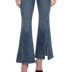 NWT Liverpool Hannah Crop Flare with slit